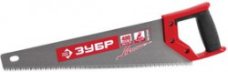 15075-40_z01, Ножовка по дереву (пила) ЗУБР МОЛНИЯ-5 400 мм, 5 TPI, прямой крупный зуб, быстрый рез поперек волоко