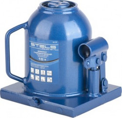 51119, Домкрат гидравлический бутылочный телескопический, 10 т, h подъема 170-430 мм