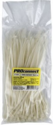 Хомут кабельный 2.5х150 нейл. бел. (уп.100шт) PROCONNECT 57-0150