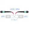 Патчкорд оптический MPO/UPC FF MM (50/125 OM4), 12 волокон, 7 метров (Cross)