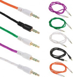 PL1000, Кабель соединительный Pro Legend, 3.5" Jack (M) - 3.5" Jack (M) текстильная оплетка, черный, 1м.