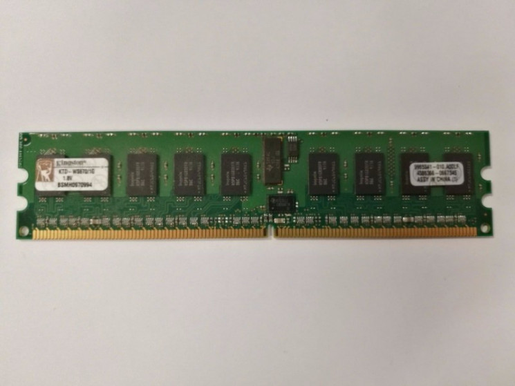 Модуль памяти Kingston KTD-WS670/1G 1GB PC2-3200R ECC Reg Dell 470/470N/670/ 670N-KTD-WS670/1G(NEW)