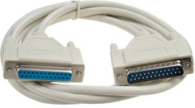 XYC007 1.8 M, Кабель интерфейсный DB25F-DB25M pin-to-pin 1.8м