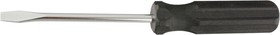 13206, Отвертка SL6х100 мм, углеродистая сталь, черная пластиковая рукоятка