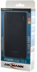 ANSMANN 1700-0068 Powerbank 20800мАч в комплекте с шнуром USB-microUSB BL1, Универсальный внешний аккумулятор