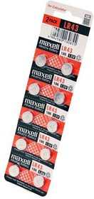 MAXELL LR43 BL10, Элемент питания