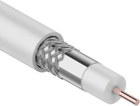 RG-6U (01-2205-10), Кабель коаксиальный 75Ом, 10м., белый