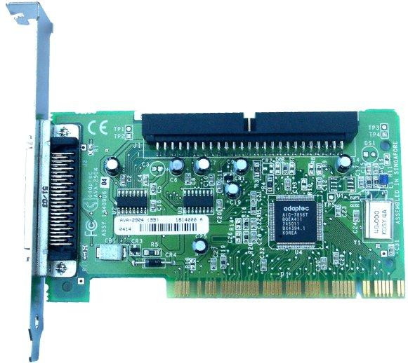 Контроллер Adaptec AVA-2904 SCSI PCI Fast SCSI+50pin Controller-AVA-2904(NEW)