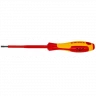 Отвертка SL3.5x0.6 шлицевая VDE, длина лезвия 100 мм, L-202 мм, диэлектрическая, 2-компонентная рукоятка KN-982035