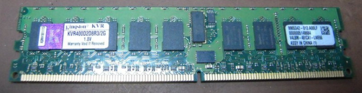 Модуль памяти Kingston KVR400D2D8R3/2G 2GB DDR2 PC2-3200 ECC Reg-KVR400D2D8R3/2G(NEW)