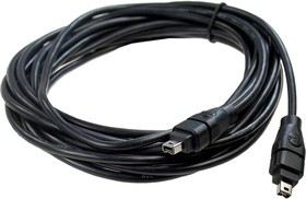 XYC092 5 M BLACK, Кабель IEEE 1394 "fire wire" 4pin/4pin 5м