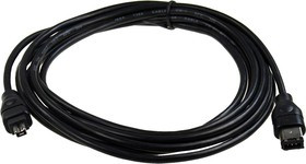 XYC093 3 M BLACK, Кабель IEEE 1394 "fire wire" 4pin/6pin 3м