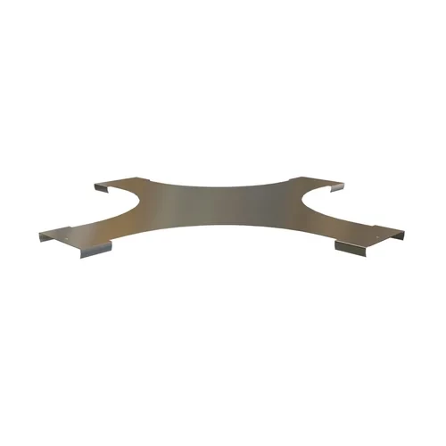 Крышка ответвителя X-образного горизонтального плавного 50x15 R100-0,8 мм