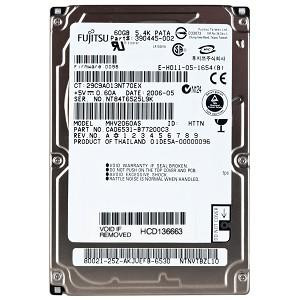 Накопитель Fujitsu MHV2060AS 60-GB 2.5" Small Form Factor ATA HDD, 5400 rpm-MHV2060AS(NEW)