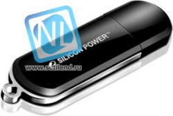 Флешка USB SILICON POWER LuxMini 322 8Гб, USB2.0, черный [sp008gbuf2322v1k]