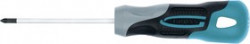 12155, Отвертка PZ0 x 75 мм, S2, трехкомпонентная ручка