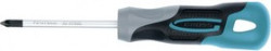12156, Отвертка PZ1 x 75 мм, S2, трехкомпонентная ручка