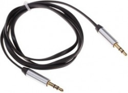 PL1022, Кабель 3.5" Jack (M) - 3.5" Jack (M) плоский, 2м, черный