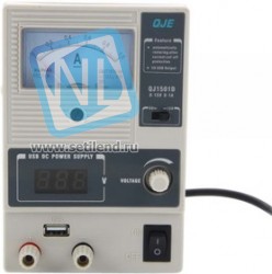 QJ1501D, Источник питания 0-15V-1A+ 5V/1A, USB выход