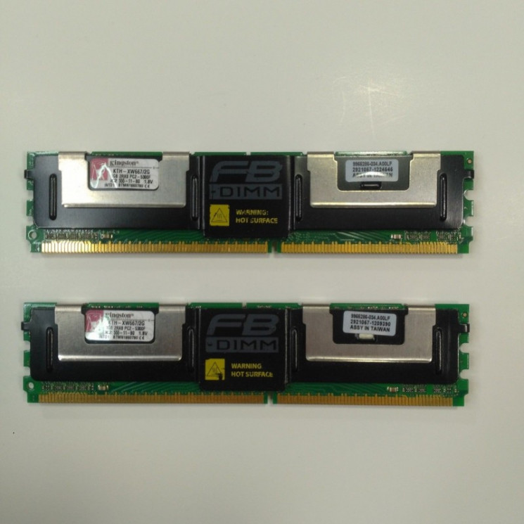 Модуль памяти Kingston KTH-XW667/2G 2GB(2x1Gb) DDR-II PC2-5300 667MHz FBD FBDIMM Kit-KTH-XW667/2G(NEW)