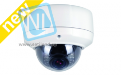IP камера купольная вандалозащищенная 960p, c ИК подсветкой, 2.8-12мм, PoE, подключение активного микрофона 12В.
