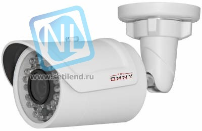 IP камера видеонаблюдения OMNY 100 PRO уличная мини1.3Мп, c ИК подсветкой, 3.6мм, PoE,12В c ПО Линия в комплекте