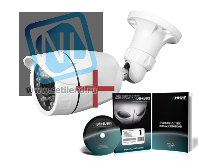 IP камера видеонаблюдения OMNY серия BASE miniBullet уличная 1.0Мп, 3.6мм,12В,POE, ИК c ПО Линия в комплекте