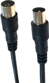 PL1102, Кабель ТВ вилка - ТВ розетка, антенный, удлинитель, 10 м.