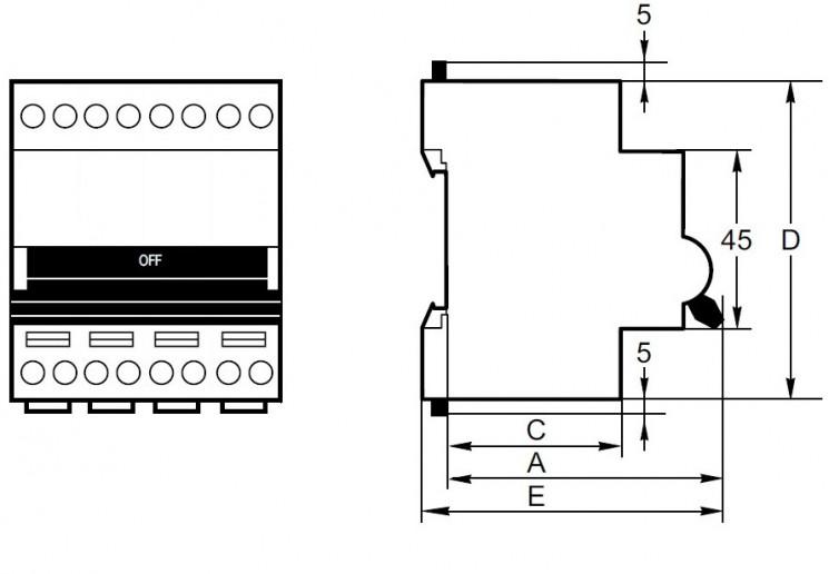 Выключатель нагрузки 4п 32А NH2-125 (R) CHINT 401055