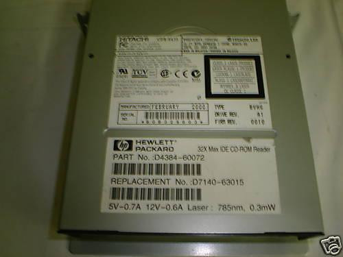 Привод HP D7140-63015 CD-ROM drive 32x, IDE, internal-D7140-63015(NEW)