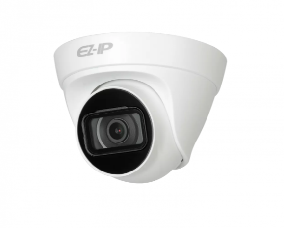 IP камера Dahua EZ-IPC-T1B20P-0280B купольная 2Мп, фикс. объектив 2.8мм, ИК до 30м, DC12В, PoE