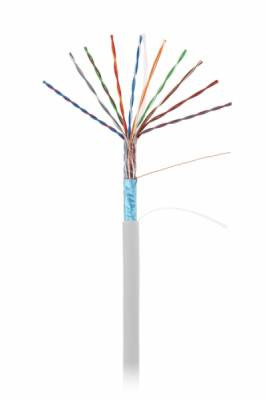Кабель NETLAN F/UTP 10 пар, Кат.5 (Класс D), 100МГц, одножильный, BC (чистая медь), внутренний, PVC нг(B), серый, 305м