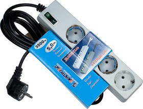 У1-4В-5.0, Удлинитель0 16А 3500Вт ПВС3х1,0 5,0м