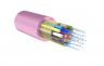 Кабель волоконно-оптический, 24 волокна, многомодовый 50/125мкм, стандарта OM4, распределительный, с плотным буфером, LSZH -40C нг(A)-HFLTx, маджента