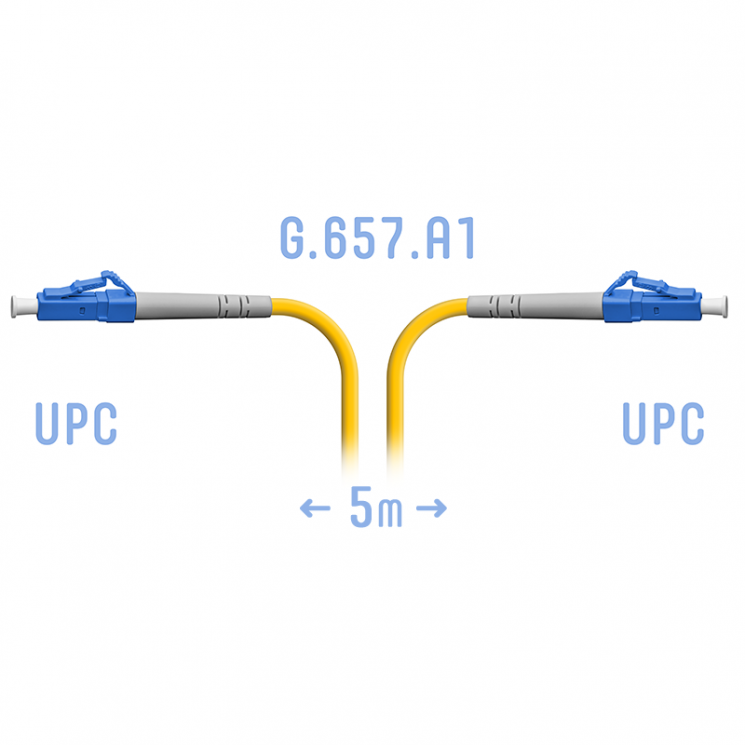 Патчкорд оптический LC/UPC SM G.657.A1 5 метров