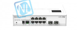 Коммутатор Cloud Router Switch Mikrotik CRS210-8G-2S+IN (RouterOS L5)
