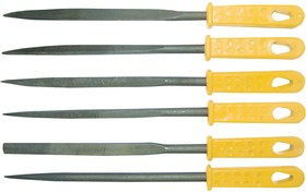 Набор надфилей BIBER 85315 160мм с пластиковой ручкой набор 6шт.