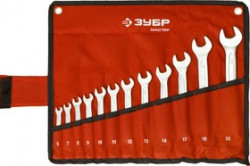 27087-H12, Набор комбинированных гаечных ключей 12 шт, 6 - 22 мм, ЗУБР