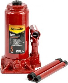 50323, Домкрат гидравлический бутылочный, 5 т, h подъема 195-380 мм