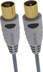 BGL1172 (SG1172), Кабель ТВ вилка - ТВ розетка, GOLD, антенный, 3м