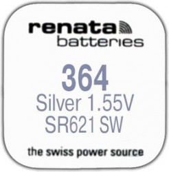 R 364 (SR 621 SW, 1.55V, 22mAh, 6.8x2.1mm)(бат-ка для часов)