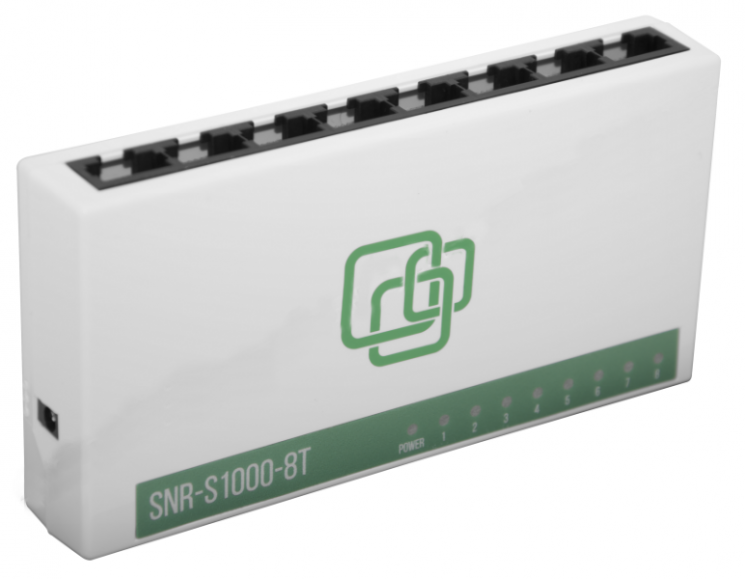 Неуправляемый коммутатор SNR-S1000-8T