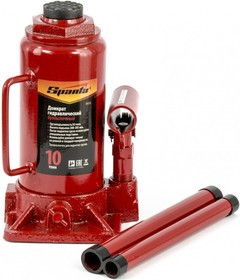 50325, Домкрат гидравлический бутылочный, 10 т, h подъема 200-385 мм