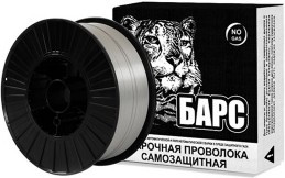 Проволока БАРС E71T-11 ф 0.8мм 5кг Ф0.8мм 5кг, флюсовая/порошковая, катушка Ф200мм