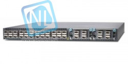 Коммутатор QFX5100, 24 QSFP ports, 2 expansion slots, redundant fans, redundant power supplies, PSU to built in port air flow.