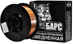 Проволока БАРС ER-70S-6 ф 0.6мм 5кг Ф0.6мм 5кг, омедненная, катушка Ф200мм
