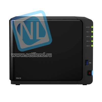 NAS-сервер Synology DiskStation DS416, 4xHDD3,5", 2х1000Base-T, без дисков