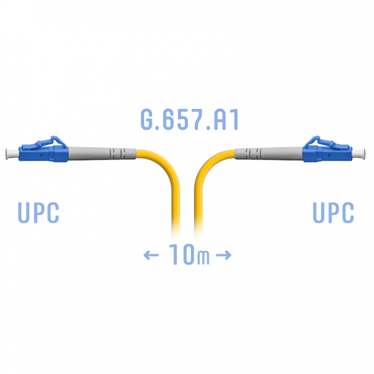 Патчкорд оптический LC/UPC SM G.657.A1 10 метров