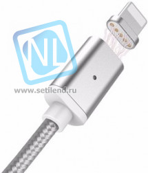 PL1153, Магнитный кабель Lightning для Apple, 1м, белый
