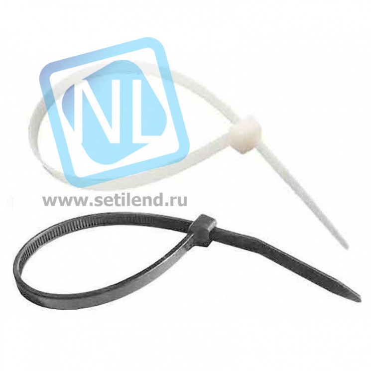 Стяжки нейлоновые 8*350мм (черные), 100 шт